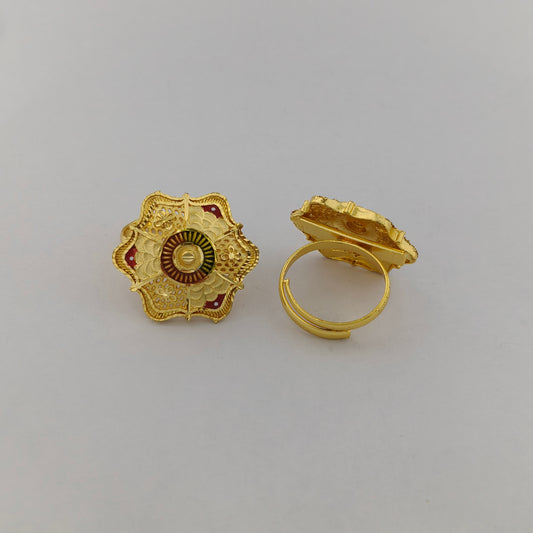 Mayura Gold Plated Statement Ring