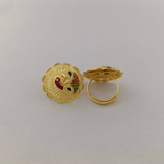 Mayura Gold Plated Statement Ring