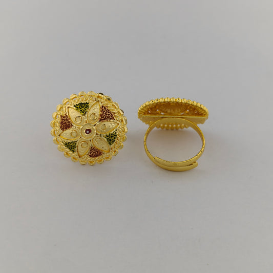 Mayura Gold Plated Statement Ring