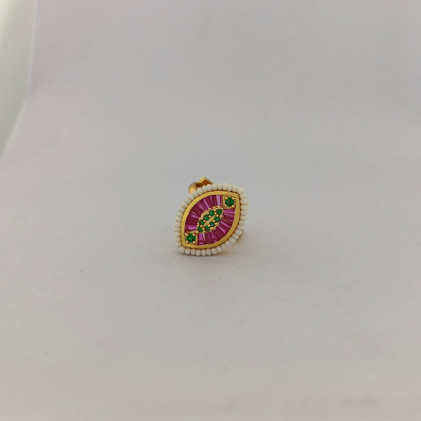 Geometric CZ Ring - Marquise