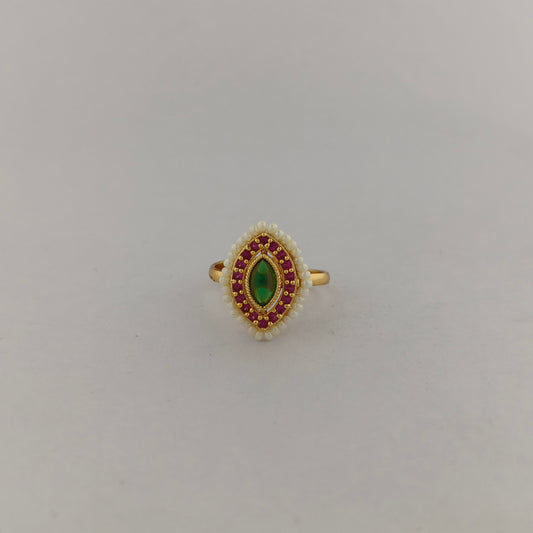 Geometric CZ Ring - Marquise