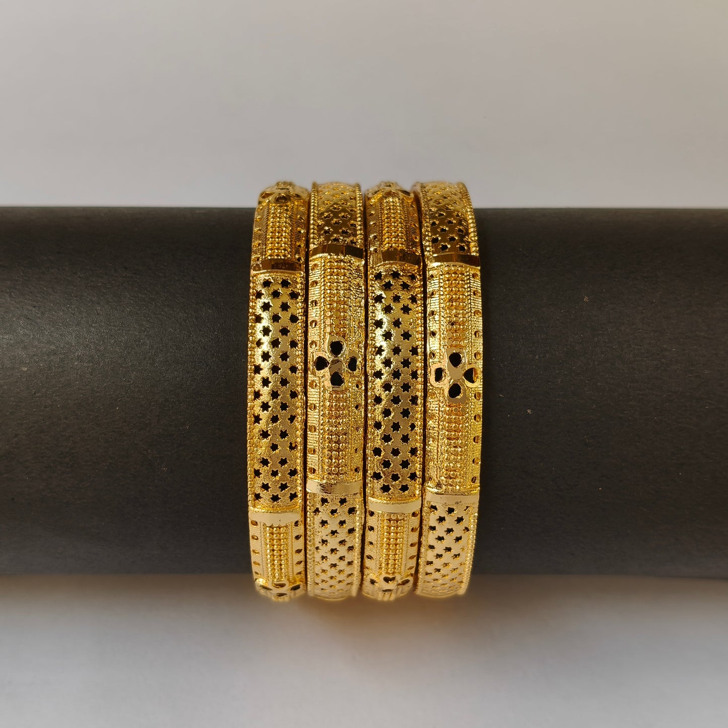 Traditional Gold Toned Filigree Bangles