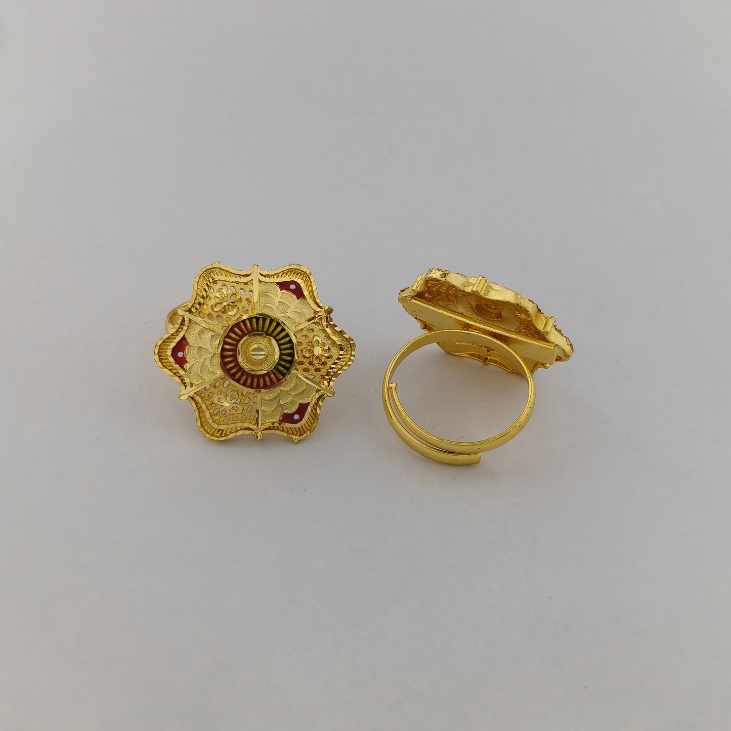 Mayura Gold Plated Statement Ring