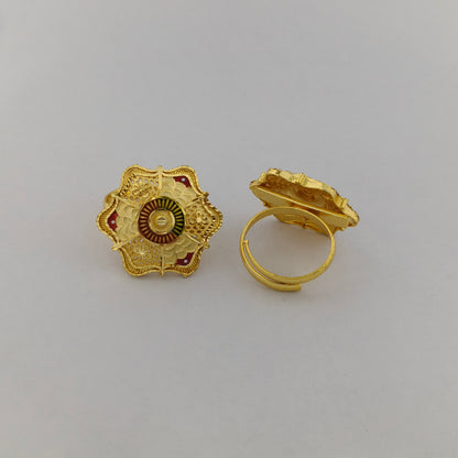 Mayura Gold Plated Statement Ring