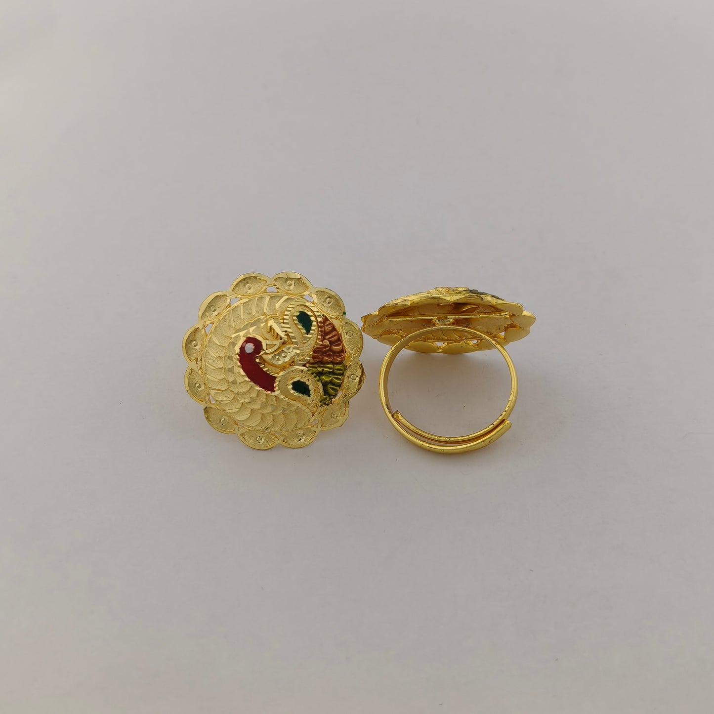 Mayura Gold Plated Statement Ring