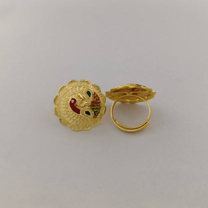 Mayura Gold Plated Statement Ring