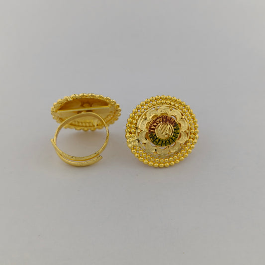 Mayura Gold Plated Statement Ring