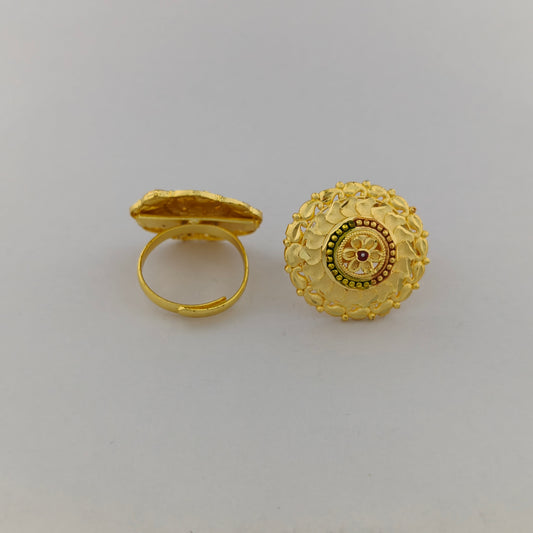 Mayura Gold Plated Statement Ring