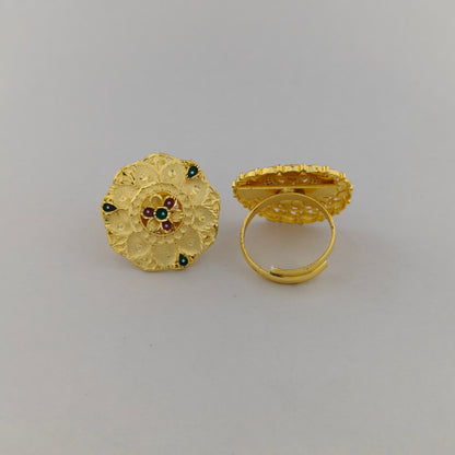 Mayura Gold Plated Statement Ring