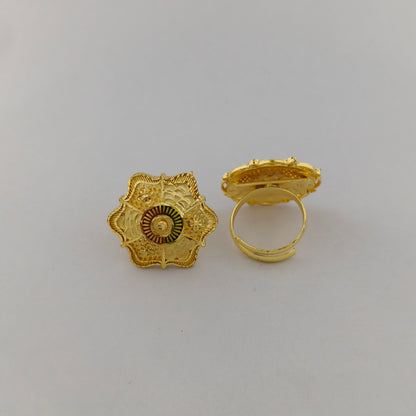 Mayura Gold Plated Statement Ring