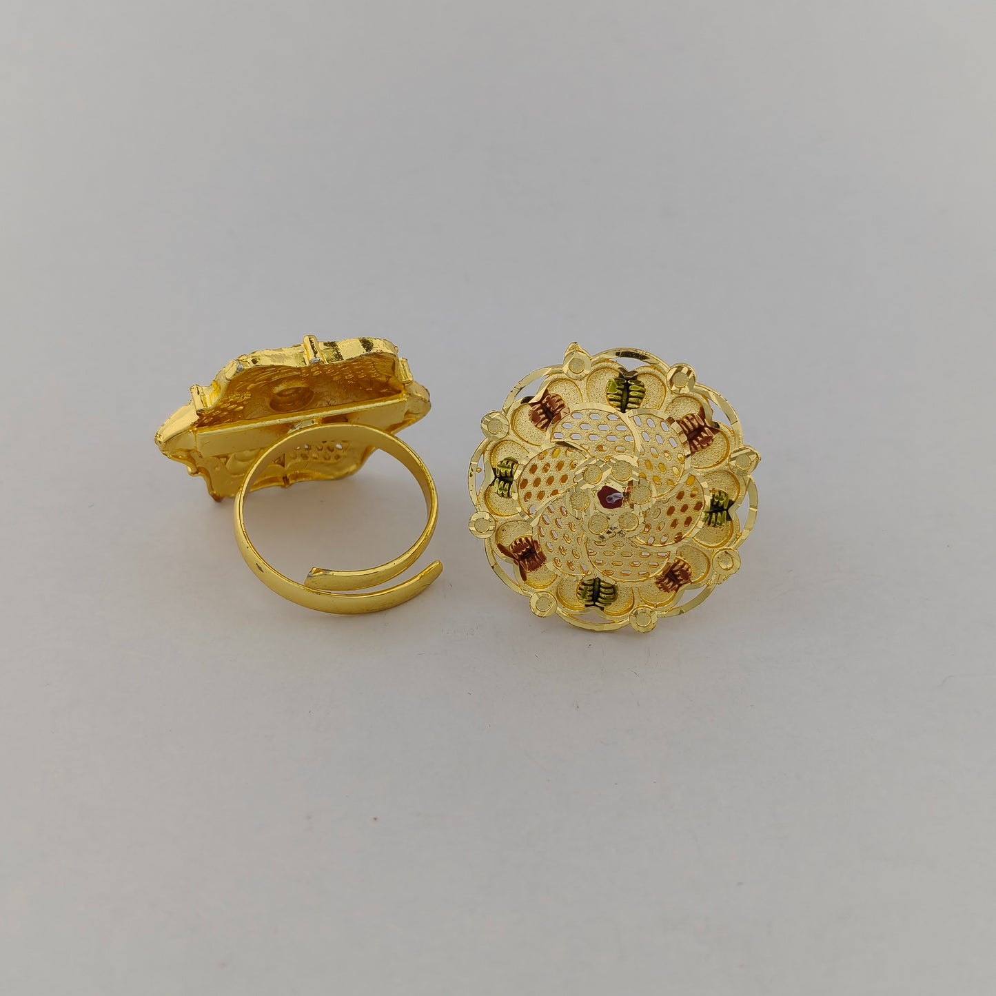 Mayura Gold Plated Statement Ring