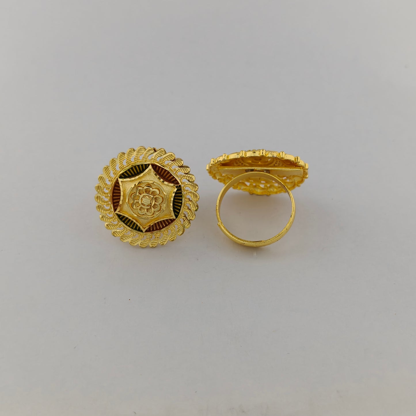 Mayura Gold Plated Statement Ring