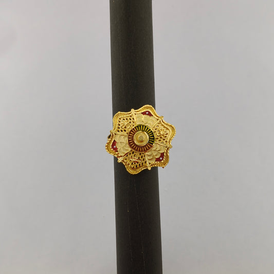Mayura Gold Plated Statement Ring