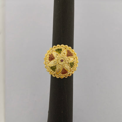 Mayura Gold Plated Statement Ring