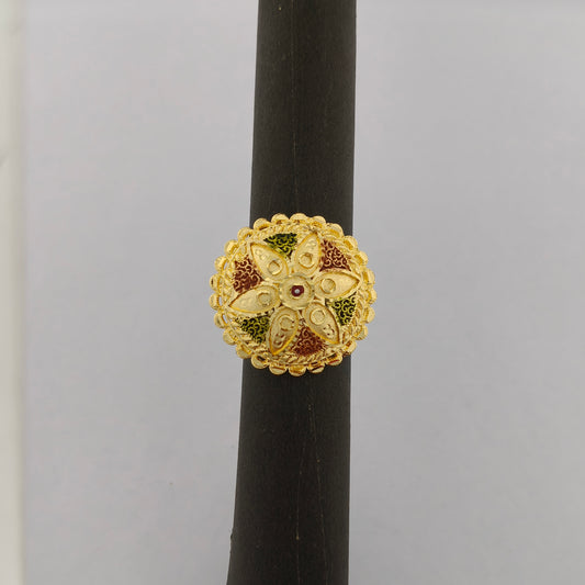 Mayura Gold Plated Statement Ring