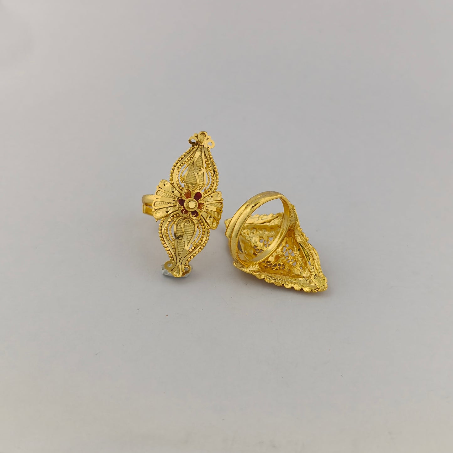 Gold Plated Filigree Ring