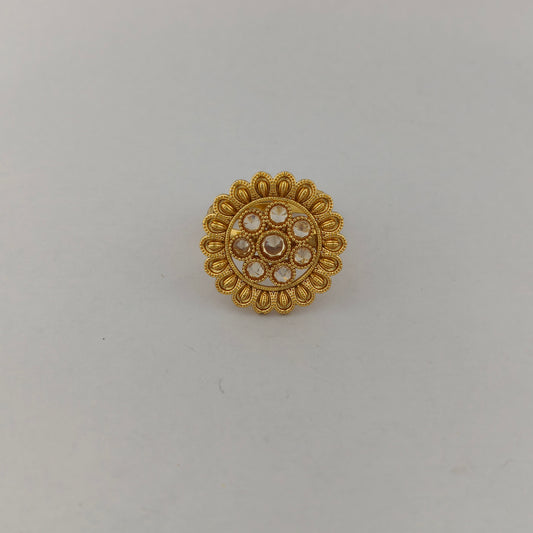 Textured Sunflower Ring