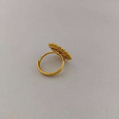 Textured Sunflower Ring