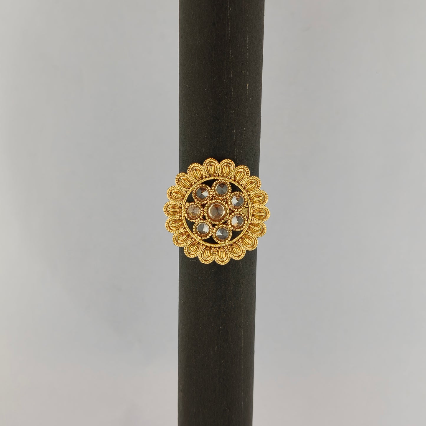Textured Sunflower Ring