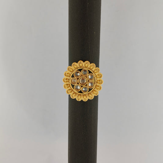 Textured Sunflower Ring