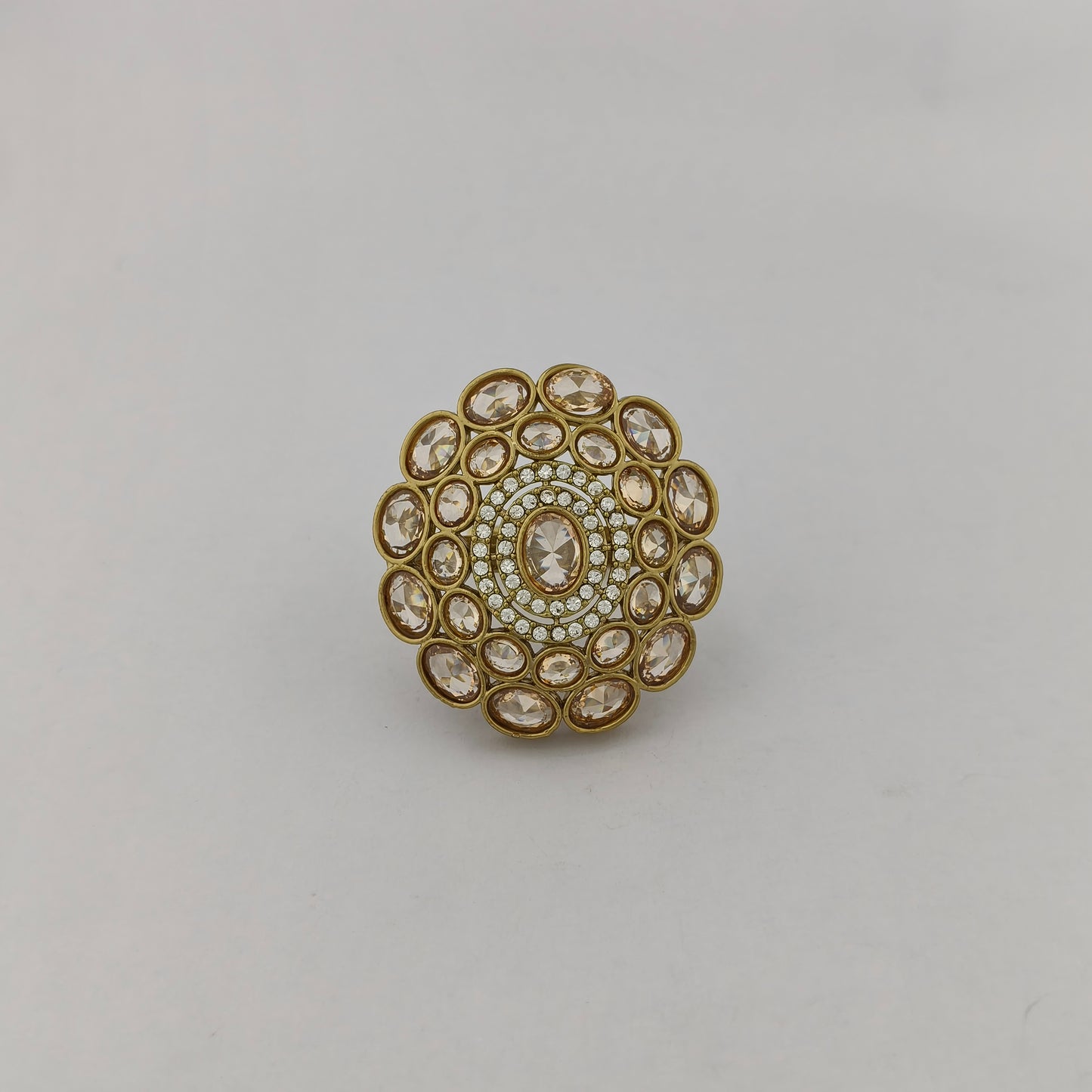 Antique Floral Stone Ring