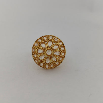 Gold Plated Intricate Statement Ring