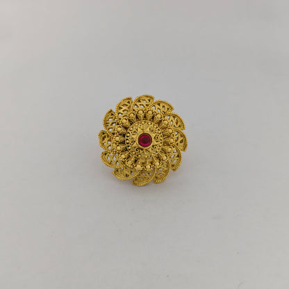 Gold Plated Filigree Cocktail Ring