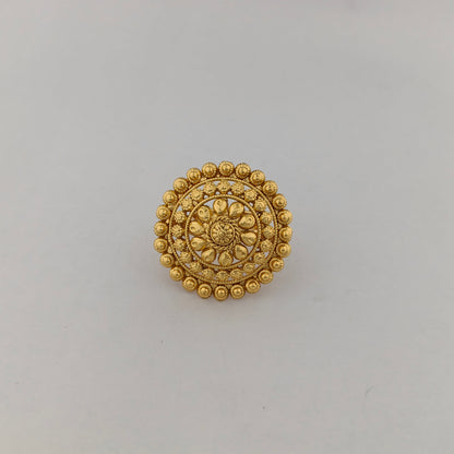 Gold Plated Rawa Work Ring