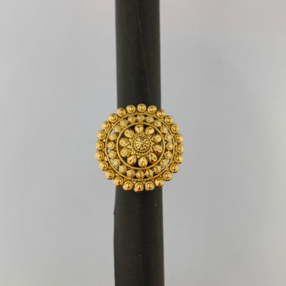Gold Plated Rawa Work Ring