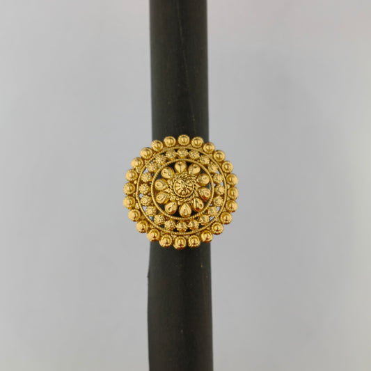 Gold Plated Rawa Work Ring