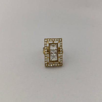 Victorian Gold Rectangle Statement Ring