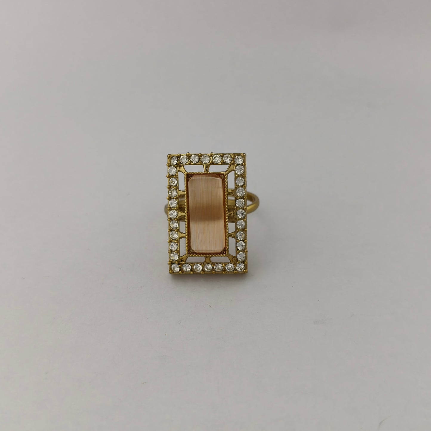 Victorian Gold Rectangle Statement Ring