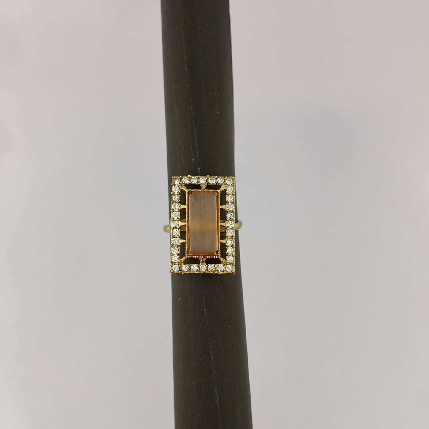 Victorian Gold Rectangle Statement Ring