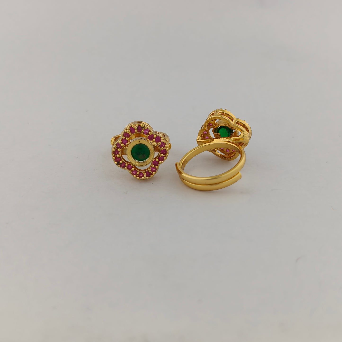 Square Cushion CZ Statement Ring