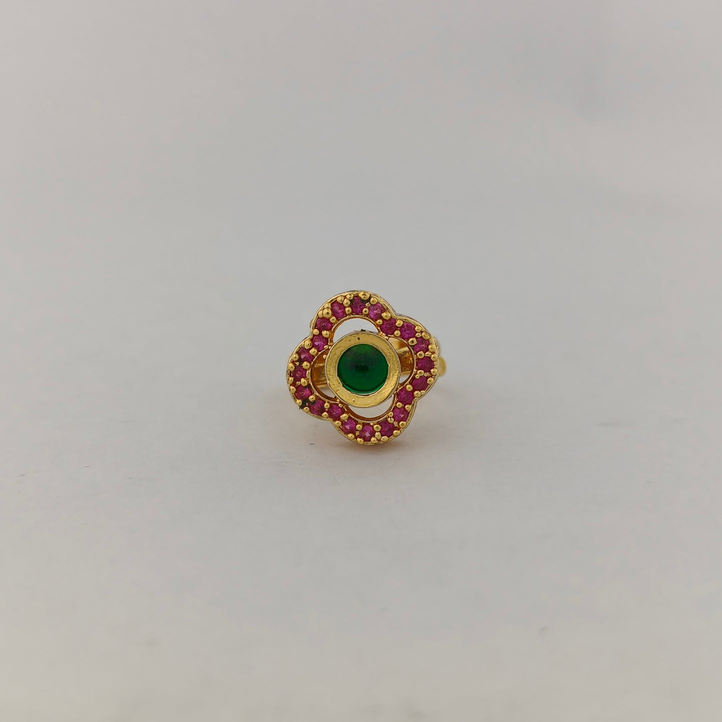 Square Cushion CZ Statement Ring