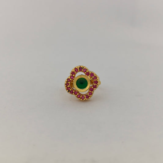 Square Cushion CZ Statement Ring