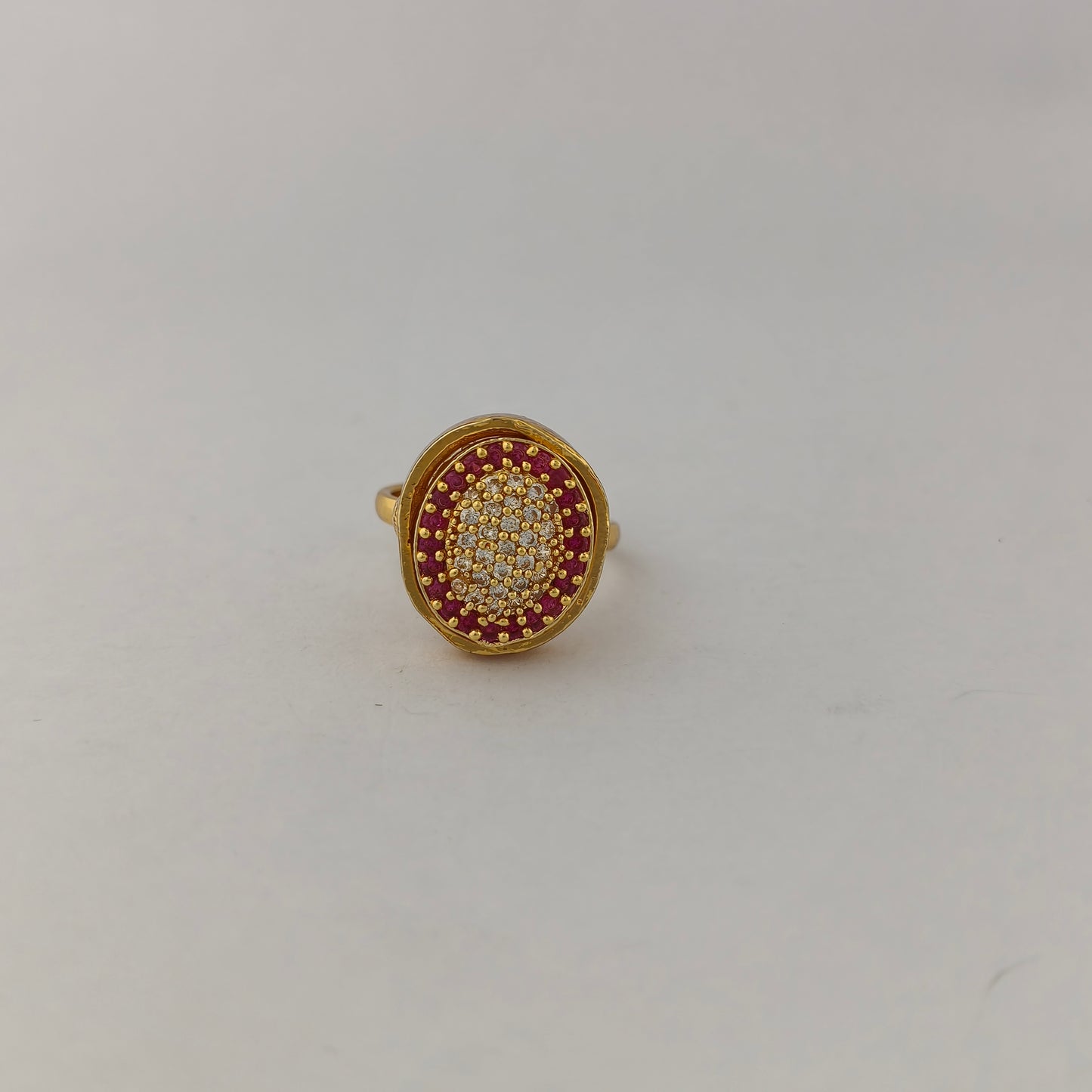 Geometric CZ Ring - Oval
