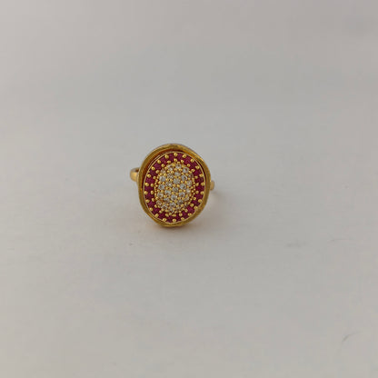 Geometric CZ Ring - Oval