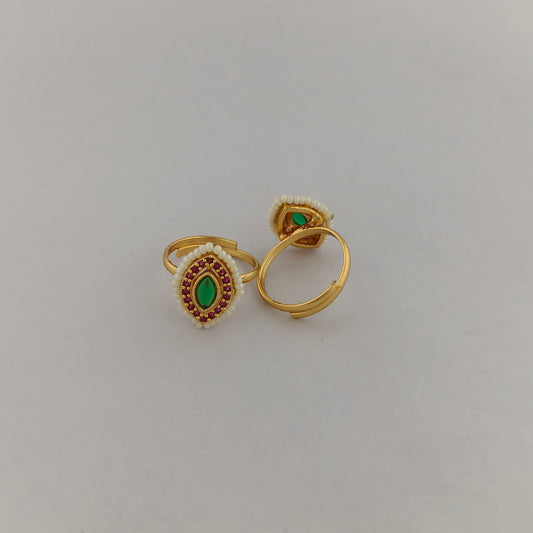 Geometric CZ Ring - Marquise