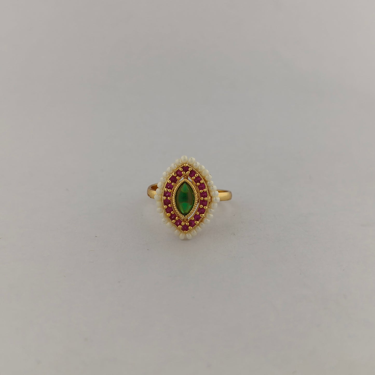 Geometric CZ Ring - Marquise