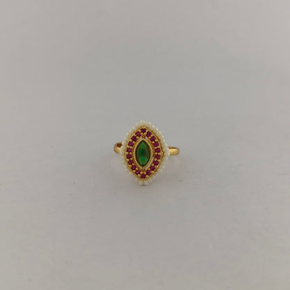 Geometric CZ Ring - Marquise
