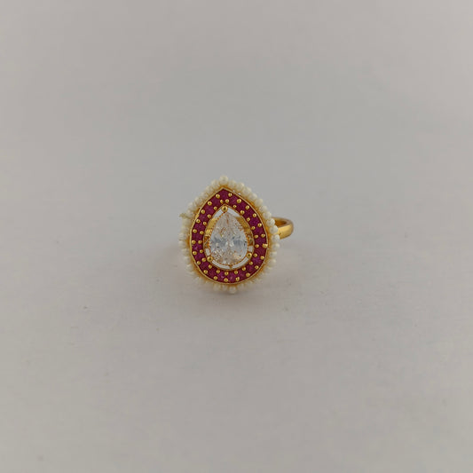 Geometric CZ Ring - Drop