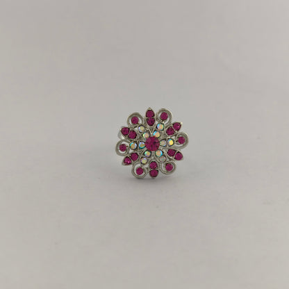 Silver Plated Floral Ring