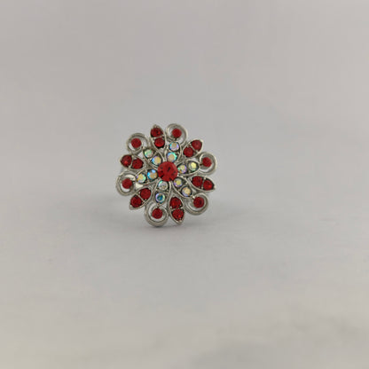 Silver Plated Floral Ring