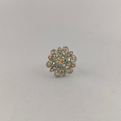 Silver Plated Floral Ring