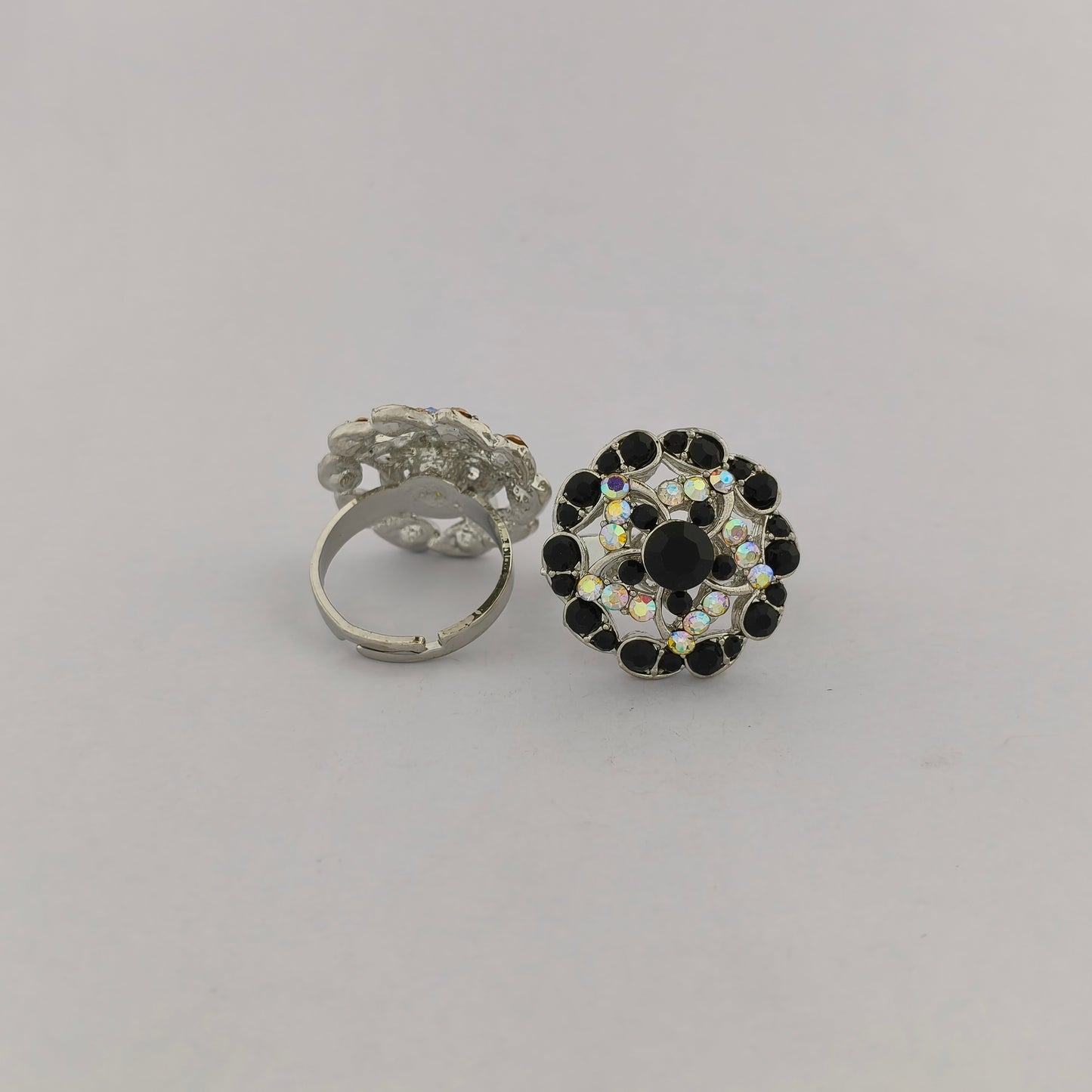 Silver Plated Floral Ring