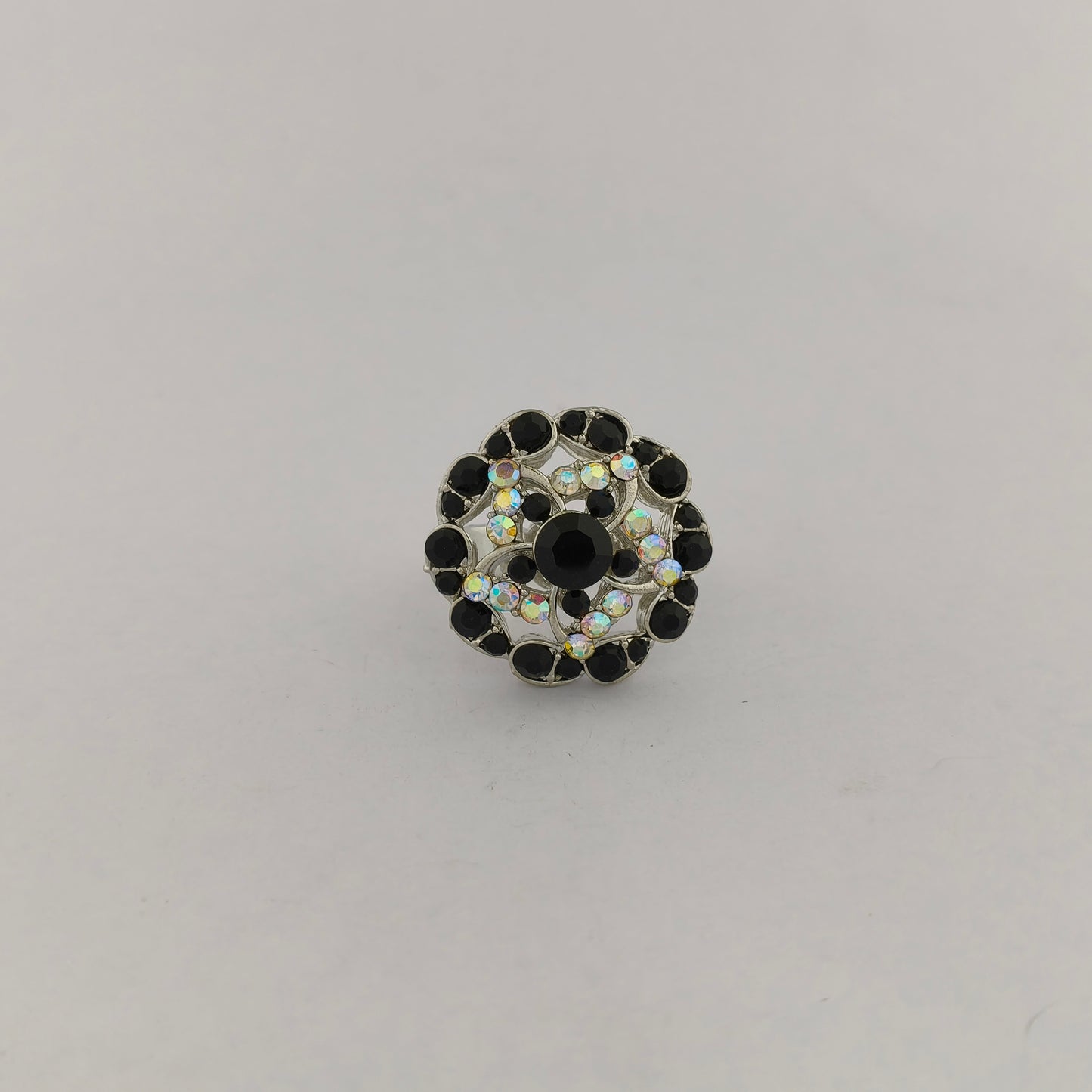 Silver Plated Floral Ring