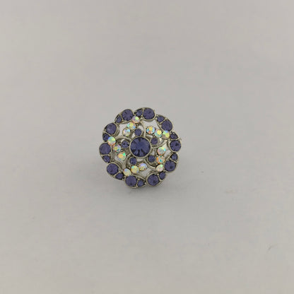 Silver Plated Floral Ring