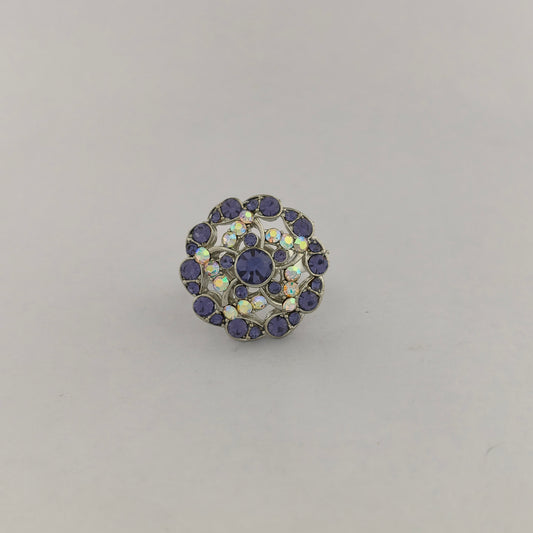 Silver Plated Floral Ring