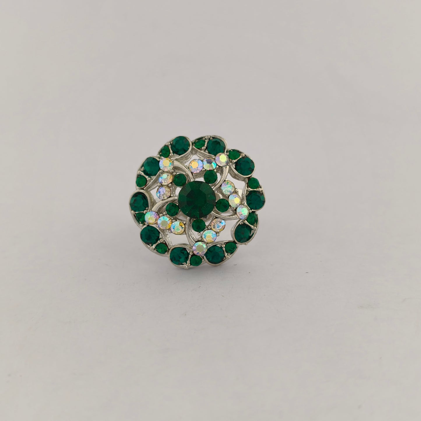 Silver Plated Floral Ring
